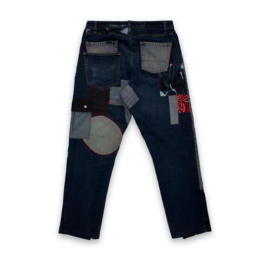 Denim Patchwork Jeans